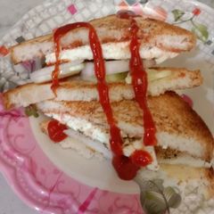 A picture of Paneer Sandwich.