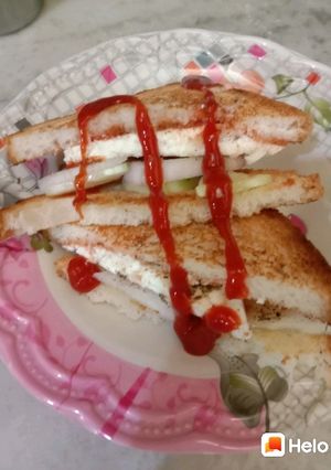 A picture of Paneer Sandwich.