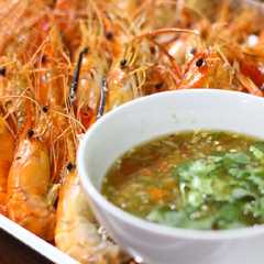 รูปของ กุ้งย่างไร้เตาถ่าน..น้ำจิ้มรสแซ่บ