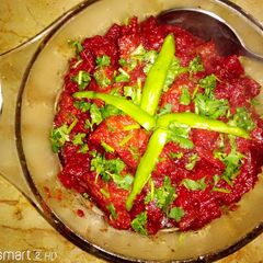 A picture of Chukandar gosht.