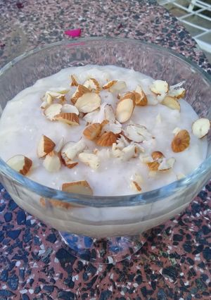 Una foto de Arroz con leche cremoso