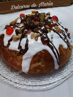 Una foto de Pan dulce de Navidad