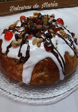 Una foto de Pan dulce de Navidad