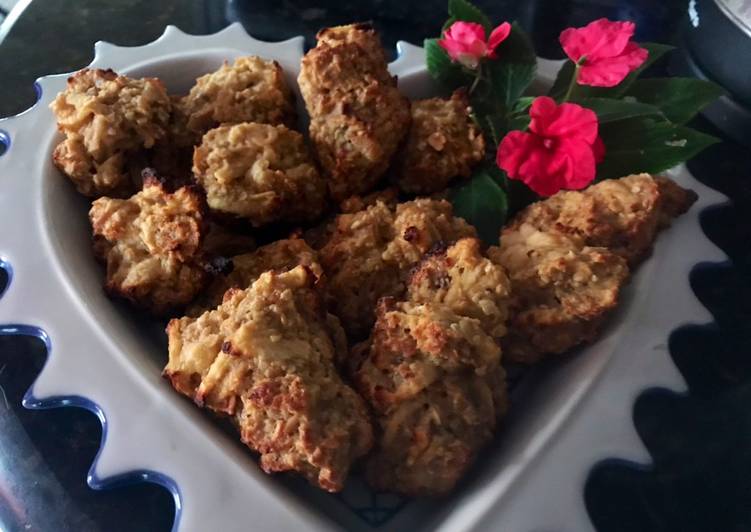 How to Make Any-night-of-the-week Galletas de avena, banana, manzana y miel♥️