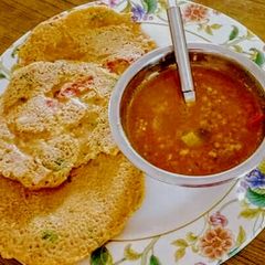 A picture of Oat and veggies Chilla.