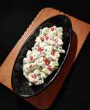 CUCUMBER ONION SALAD with HERBED HUNG CURD..