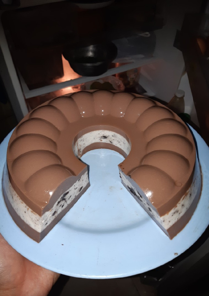 Foto resep Puding coklat oreo