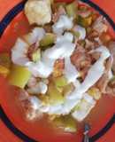 Calabacitas con carne y queso 😋
