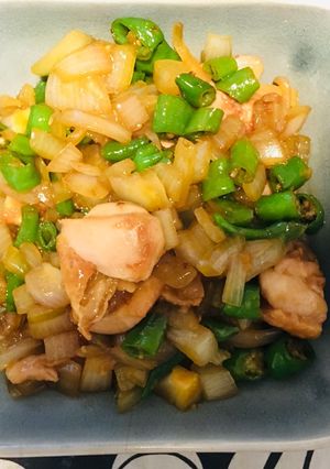 青龍辣椒洋蔥雞 的食譜成品照片