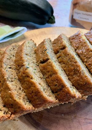 A picture of Vegan and GF Zucchini Bread.