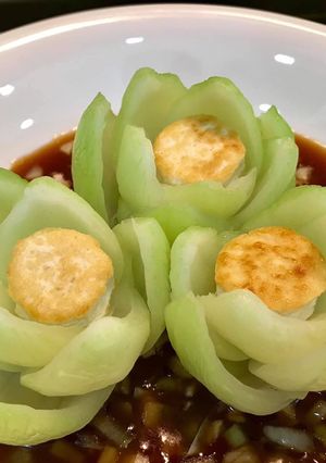 Hình của món Cải chíp sốt dầu hào.