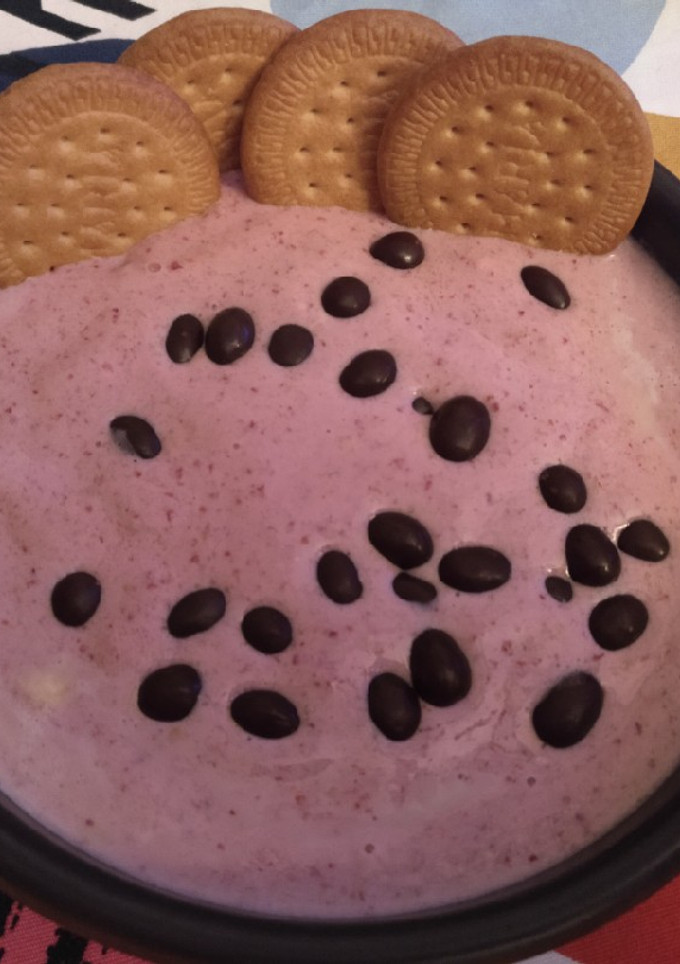 Una foto de Smoothie de fresa y plátano