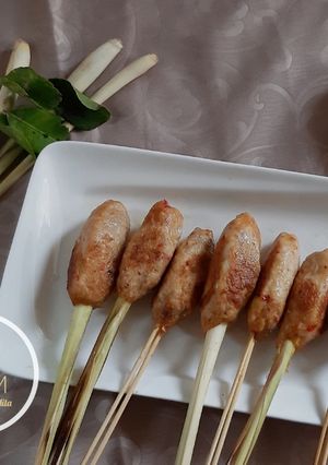 Foto resep Sate lilit bali nyikmat dan sambel matah