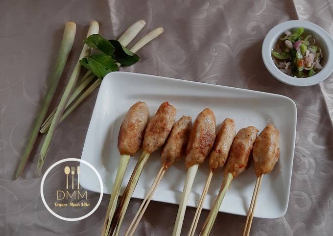 Cara Buat Sate lilit bali nyikmat dan sambel matah Wajib Dicoba