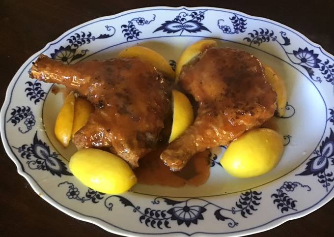 Simple Way to Make Ultimate California Farm Whole Chicken Leg Quarters in Lemon Sauce