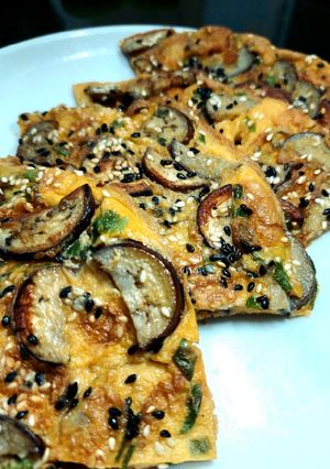 Foto resep Eggplant Omelette / Dadar Terong (449)