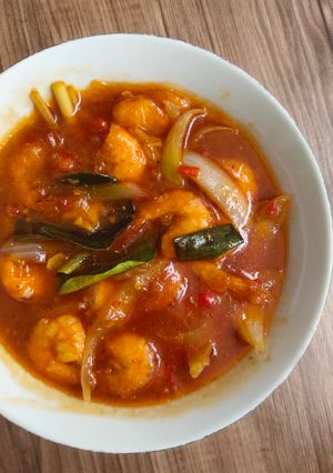 Foto resep Udang Saus Padang
