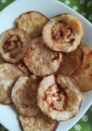 Una foto de Berenjenas fritas con miel de caña