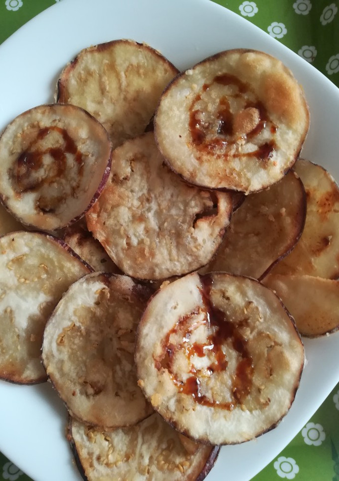 Una foto de Berenjenas fritas con miel de caña