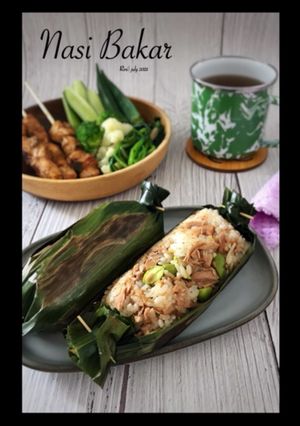 Foto resep 164. Nasi bakar tuna kaleng + pete