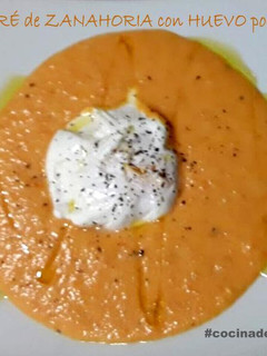 Una foto de Puré de Zanahoria con Huevo poché