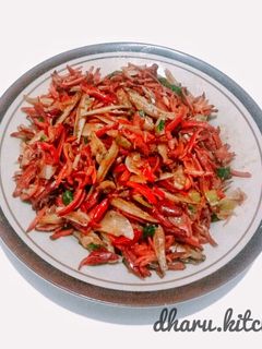 Foto resep Oseng Kulit Melinjo Teri