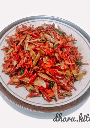 Foto resep Oseng Kulit Melinjo Teri