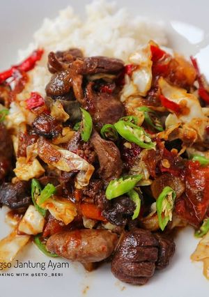 Foto resep Gongso jantung ayam