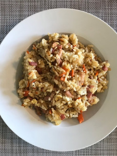 Una foto de Arroz frito con salsa de soja