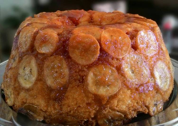 Bolo de Banana invertido