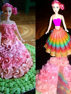 Foto resep Barbie rainbow cake 🍰👸