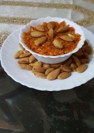 A picture of Gajar ka halwa.
