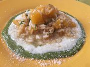 Una foto di risotto gorgonzola