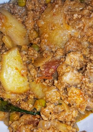 A picture of Qeema Aloo!.
