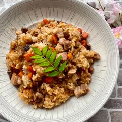 A picture of One Pot Pork Rice.