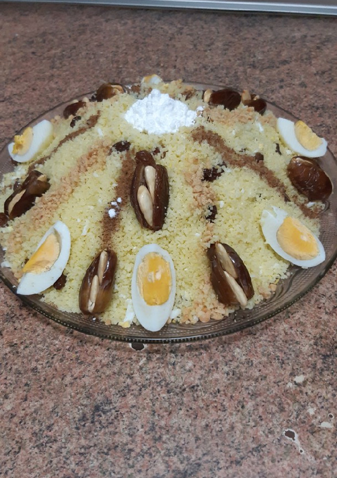 Una foto de Cuscús de seffa *receta rica deliciosa *