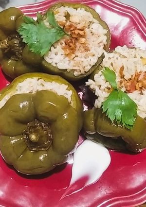 Foto resep Biber Dolmasi Rice Cooker (Nasi Kantong Paprika Khas Turki dengan Rice Cooker)