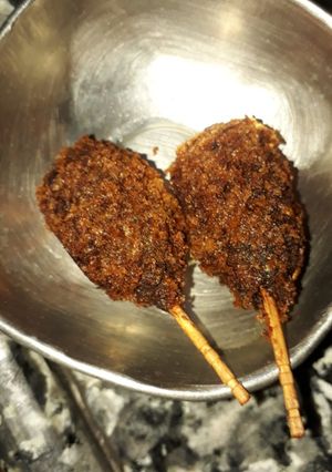 A picture of Mutton keema kababs.