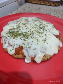 Una foto de Mini pizza express, en sartén. Sin TACC