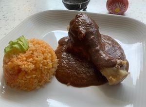 Una foto de Mole poblano