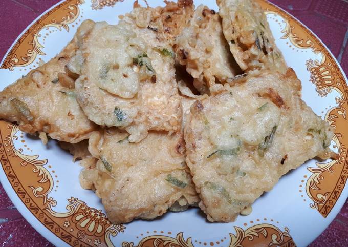 Tempe goreng tepung (mendoan kw)