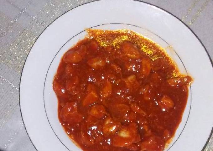 Pollo en chile rojo Receta de Mayra Garcia- Cookpad