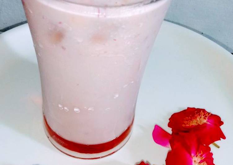 Step-by-Step Guide to Prepare Speedy Apple rose milk shake