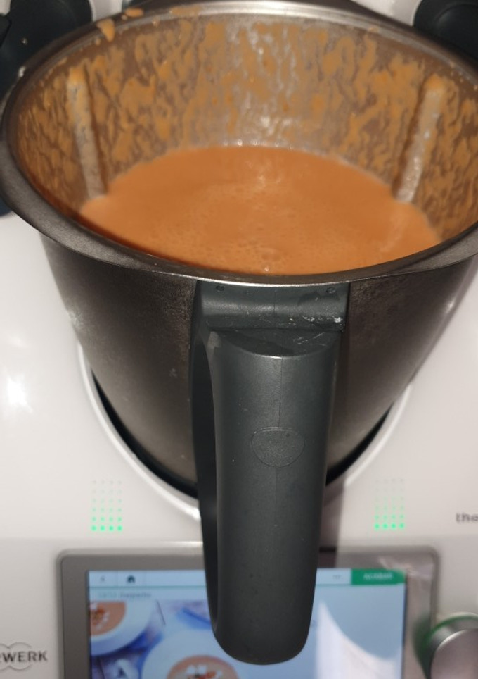Una foto de Gazpacho en Thermomix
