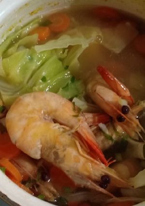 Foto resep Sop udang 🦐