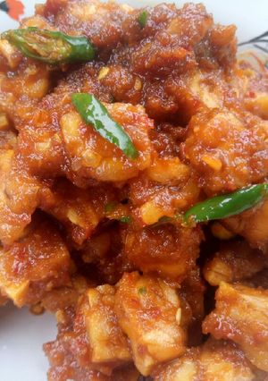 Foto resep Orek tempe basah bumbu ulek