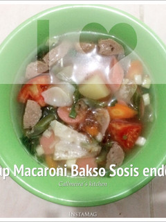 Foto resep Sop makaroni bakso sosis (MBS)