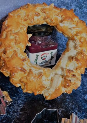 A picture of Sausage wreath.