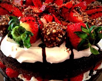 Popular Recipe Ferrero Rocher Strawberry Chocolate cake Delicious Nutritious