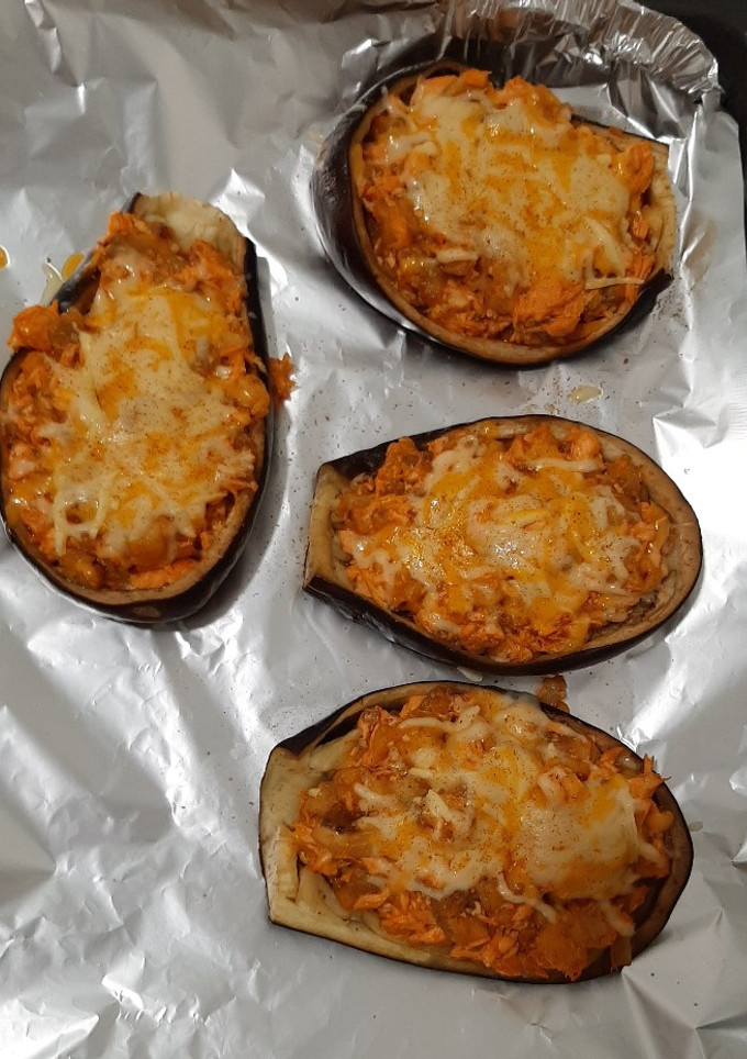 Una foto de Berenjenas rellenas de Salmón